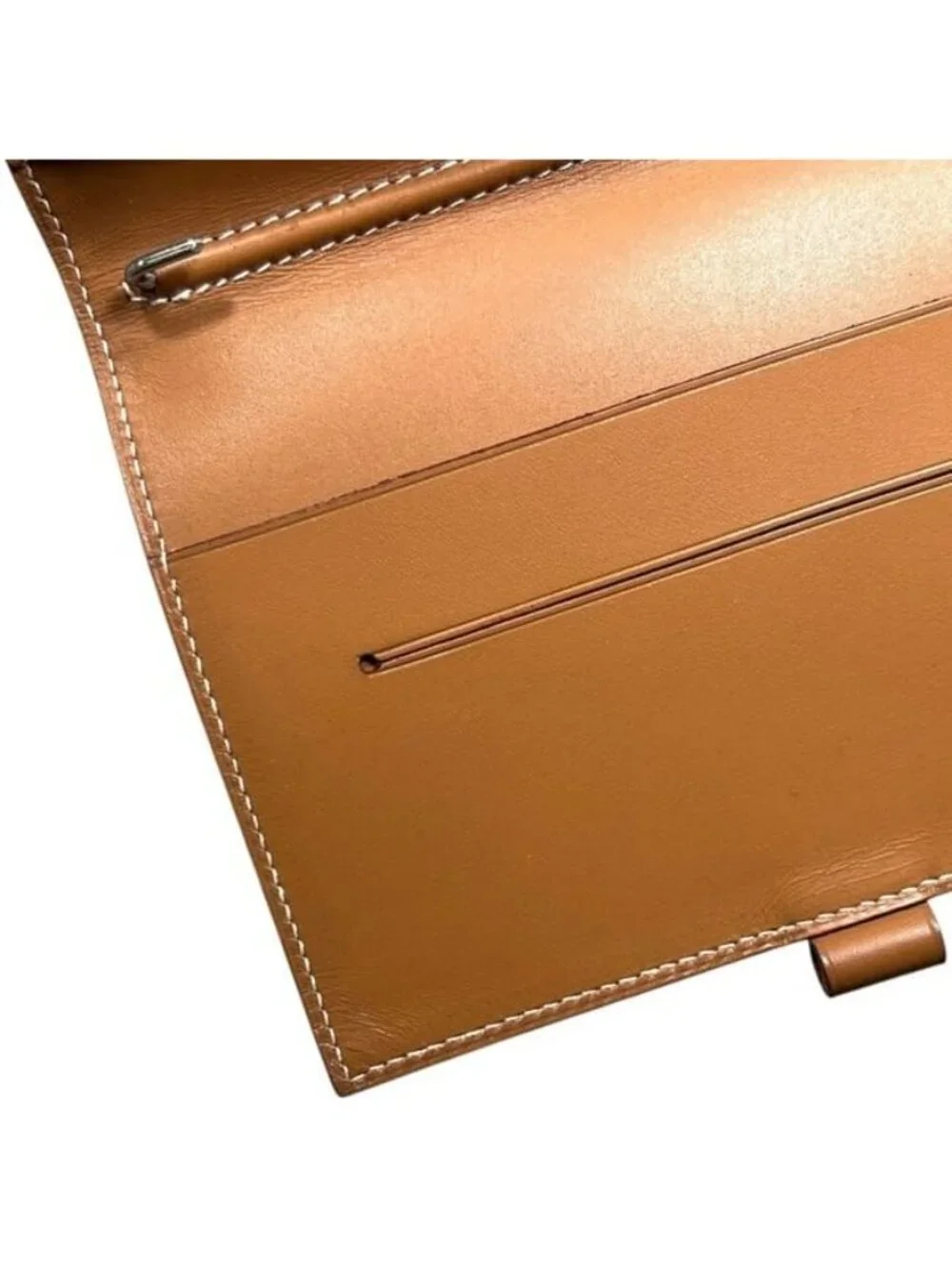 Hermes Notebook Cover Agenda PM Box Calf Camel Brown